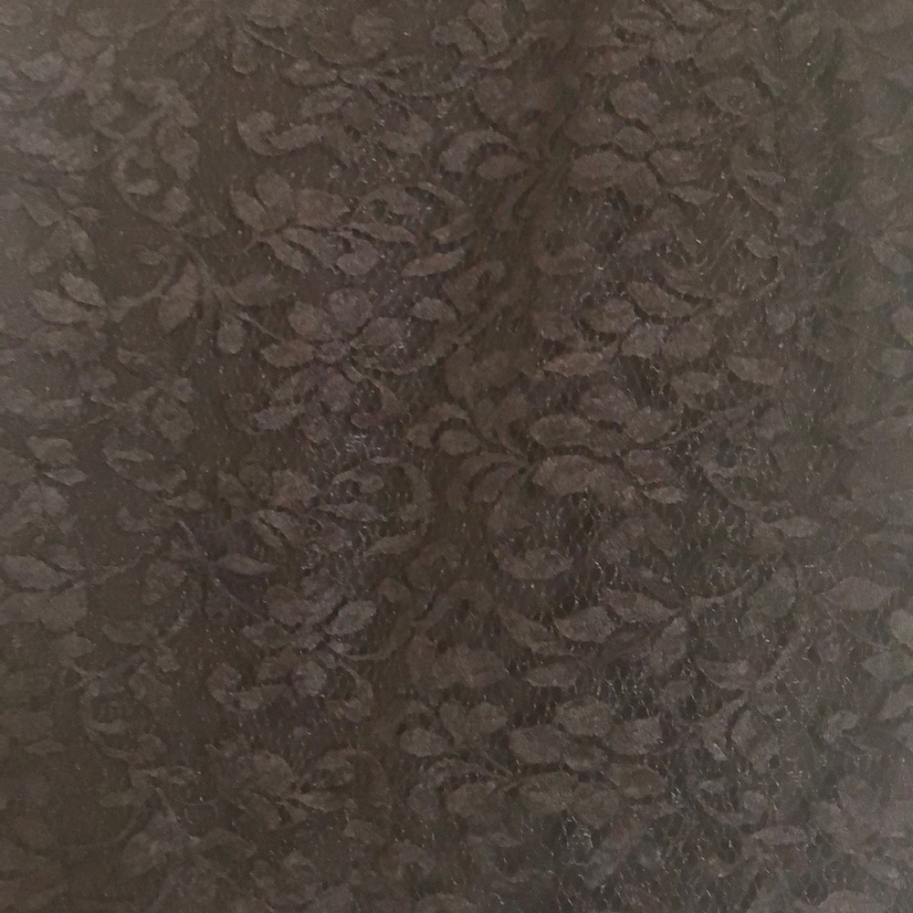 Solid Lace Fully Lined Pencil Skirt - image 2